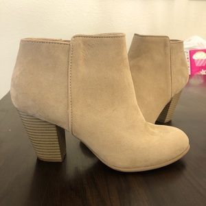 Tan booties